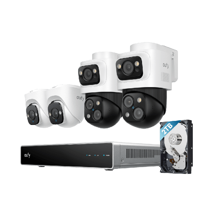 Eufy PoE NVR Security System S4 (Bullet-PTZ + Turret Cam)