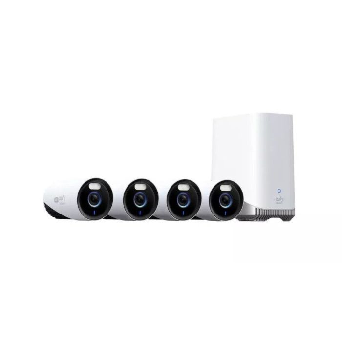 Eufy E330 Slim WiFi beveiligingssysteem (4x E330 12V camera + Homebase 3 + 1TB SSD-opslag)