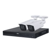 Dahua AI / 4K Bullet cameraset - Wit (uitbreidbaar tot 8 camera's)